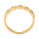 Anillo de oro amarillo de 18 Kt con diamantes de 0,15 ct