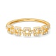 Anillo de oro amarillo de 18 Kt con diamantes de 0,15 ct