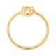 Anillo de oro amarillo de 18 Kt con diamantes de 0,09 ct