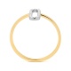 Anillo de oro de 18 Kt con diamantes de 0,07 ct