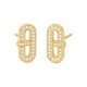 Pendientes de oro amarillo de 18 Kt con diamantes de 0,17 ct