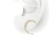 Pendientes de oro amarillo de 18 Kt con diamantes de 0,45 ct