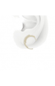 Pendientes de oro amarillo de 18 Kt con diamantes de 0,45 ct