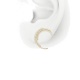 Pendientes de oro amarillo de 18 Kt con diamantes de 0,45 ct