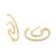 Pendientes de oro amarillo de 18 Kt con diamantes de 0,55 ct