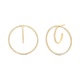 Pendientes de oro amarillo de 18 Kt con diamantes de 0,55 ct