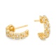 Pendientes de oro amarillo de 18 Kt con diamantes de 0,32 ct