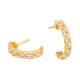 Pendientes de oro amarillo de 18 Kt con diamantes de 0,35 ct