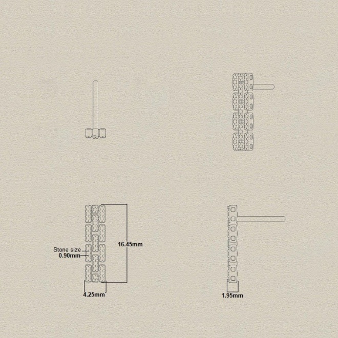 Pendientes de oro amarillo de 18 Kt con diamantes de 0,23 ct