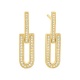 Pendientes de oro amarillo de 18 Kt con diamantes de 0,21 ct