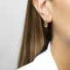 Pendientes de oro amarillo de 18 Kt con diamantes de 0,21 ct