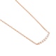 Colgante de oro rosa de 18 Kt con diamantes de 0,10 a 0,15 ct