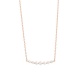 Colgante de oro rosa de 18 Kt con diamantes de 0,10 a 0,15 ct