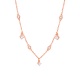 Colgante de oro rosa de 18 Kt con diamantes de 0,18 ct