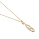 Colgante de oro amarillo de 18 Kt con diamantes de 0,12 ct