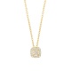 Colgante de oro amarillo de 18 Kt con diamantes de 0,06 ct