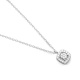 Colgante de oro blanco de 18 Kt con diamantes de 0,07 ct