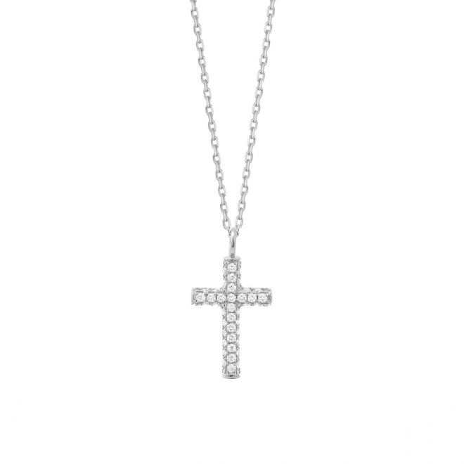 Colgante Micropavé de oro blanco de 18 Kt con diamantes de 0,12 a 1,00 ct