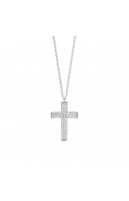 Colgante Micropavé de oro blanco de 18 Kt con diamantes de 1,00 ct