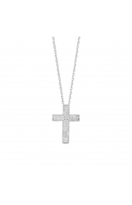 Colgante Micropavé de oro blanco de 18 Kt con diamantes de 1,00 ct