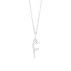 Colgante de oro blanco de 18 Kt con diamantes de 0,07 ct