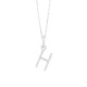 Colgante de oro blanco de 18 Kt con diamantes de 0,09 ct