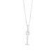 Colgante de oro blanco de 18 Kt con diamantes de 0,07 ct