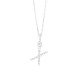 Colgante de oro blanco de 18 Kt con diamantes de 0,08 ct