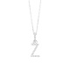 Colgante de oro blanco de 18 Kt con diamantes de 0,07 ct