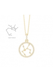 Colgante de oro amarillo de 18 Kt con diamantes de 0,17 ct