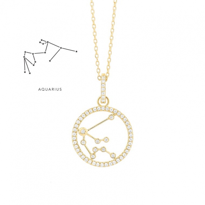 Colgante de oro amarillo de 18 Kt con diamantes de 0,20 ct