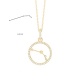 Colgante de oro amarillo de 18 Kt con diamantes de 0,15 ct