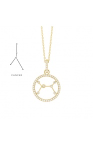 Colgante de oro amarillo de 18 Kt con diamantes de 0,15 ct