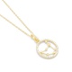 Colgante de oro amarillo de 18 Kt con diamantes de 0,17 ct