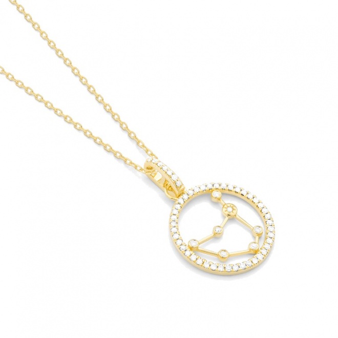 Colgante de oro amarillo de 18 Kt con diamantes de 0,17 ct