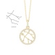 Colgante de oro amarillo de 18 Kt con diamantes de 0,18 ct