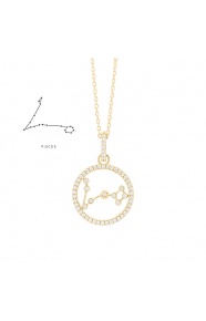 Colgante de oro amarillo de 18 Kt con diamantes de 0,17 ct