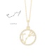 Colgante de oro amarillo de 18 Kt con diamantes de 0,17 ct