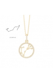 Colgante de oro amarillo de 18 Kt con diamantes de 0,17 ct
