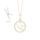 Colgante de oro amarillo de 18 Kt con diamantes de 0,17 ct