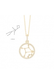 Colgante de oro amarillo de 18 Kt con diamantes de 0,17 ct