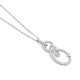 Colgante de oro blanco de 18 Kt con diamantes de 0,20 ct