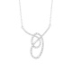 Colgante de oro blanco de 18 Kt con diamantes de 0,29 ct