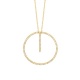 Colgante de oro amarillo de 18 Kt con diamantes de 0,27 ct