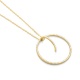 Colgante de oro amarillo de 18 Kt con diamantes de 0,27 ct