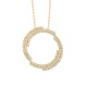 Colgante de oro amarillo de 18 Kt con diamantes de 0,45 ct