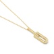 Colgante de oro amarillo de 18 Kt con diamantes de 0,11 ct