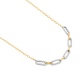 Collar de oro de 18 Kt con diamantes de 0,34 ct