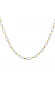 Collar de oro de 18 Kt con diamantes de 2,00 ct