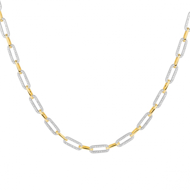 Collar de oro de 18 Kt con diamantes de 2,00 ct